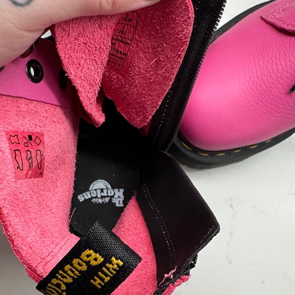 Dr. Martens Pink Combat Boots - Picture 5 of 6